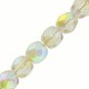 Abalorios facetadas cristal Checo Fire Polished 4mm - Crystal lemon rainbow